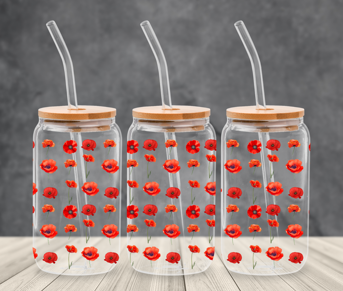 UVDTF - Poppy Flower Libby Wrap