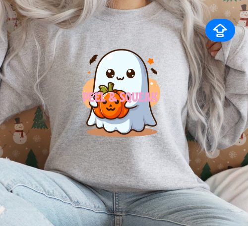 DTF - Ghost With Pumpkin