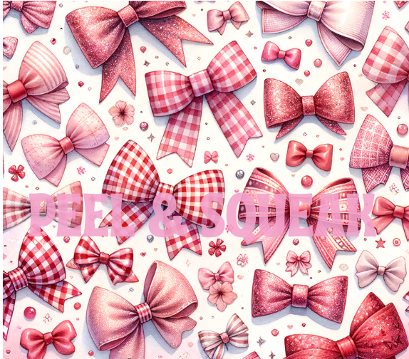 Pink Bow Tumbler Wrap
