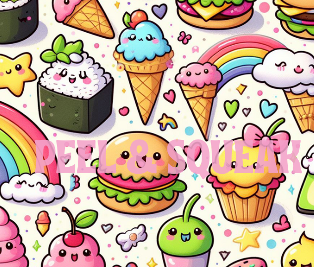 Cartoon Foods Tumbler Wrap