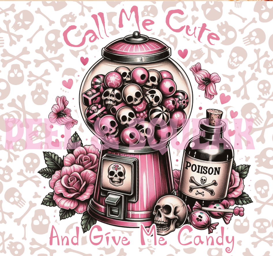 Call Me Cute Bubblegum Tumbler Wrap