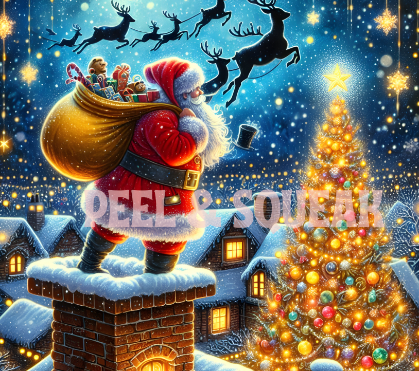 Santa's Chimney Tumbler Wrap
