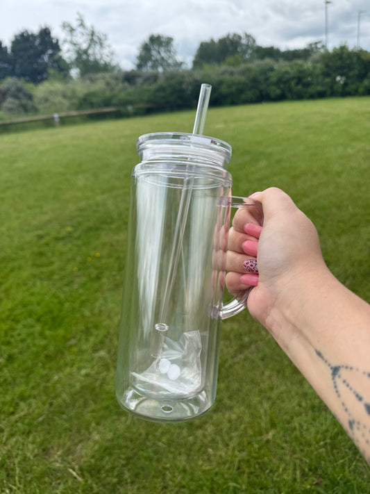 20oz Snowglobe Handled