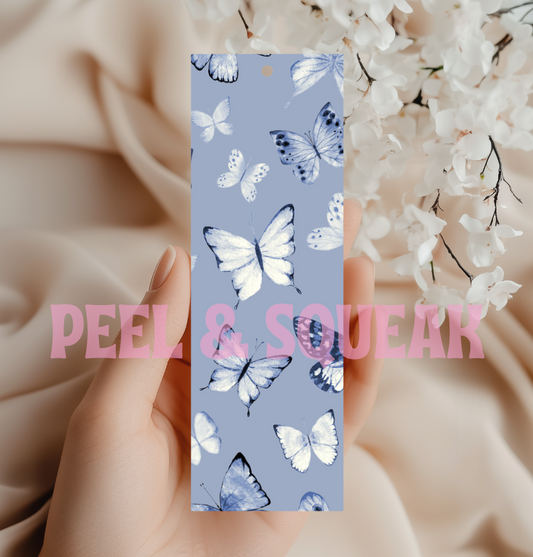 Blue Mixed Butterfly Bookmark