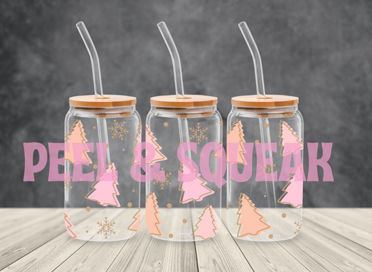 UVDTF - Pinks Rose Gold Trees Libby Wrap