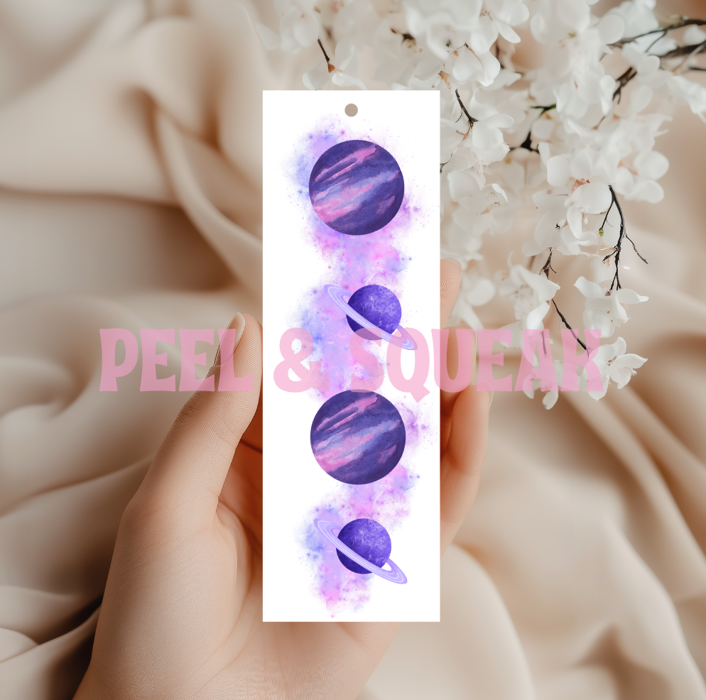 Purple Galaxy Bookmark