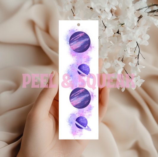 Purple Galaxy Bookmark