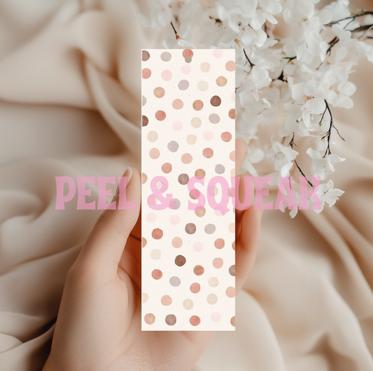 Pinky Purple Polka Dot Bookmark