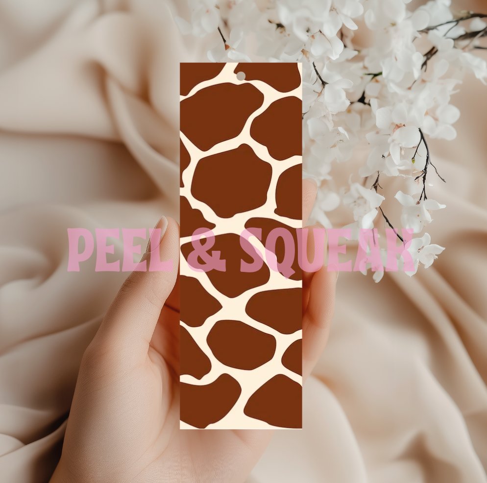 Giraffe Print Bookmark