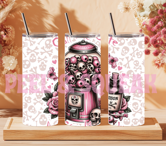Call Me Cute Bubblegum Tumbler Wrap