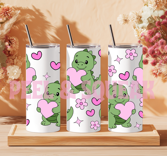 TGDS - Pink Dino Tumbler Wrap