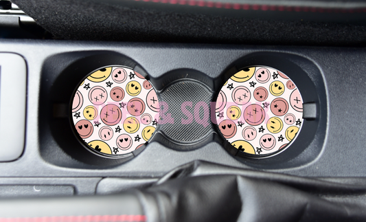 SUBLIMATION CAR COASTER - Pinky Smileys