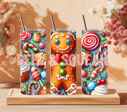 Giant Gingerbread Man Tumbler Wrap