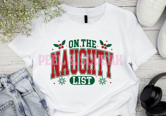 DTF - On The Naughty List (Red And Green)