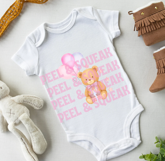 DTF - Pink Birthday Bear