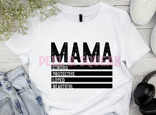 DTF- Mama List (Black)