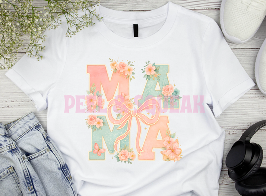 DTF- Pastel Mama (Bow)
