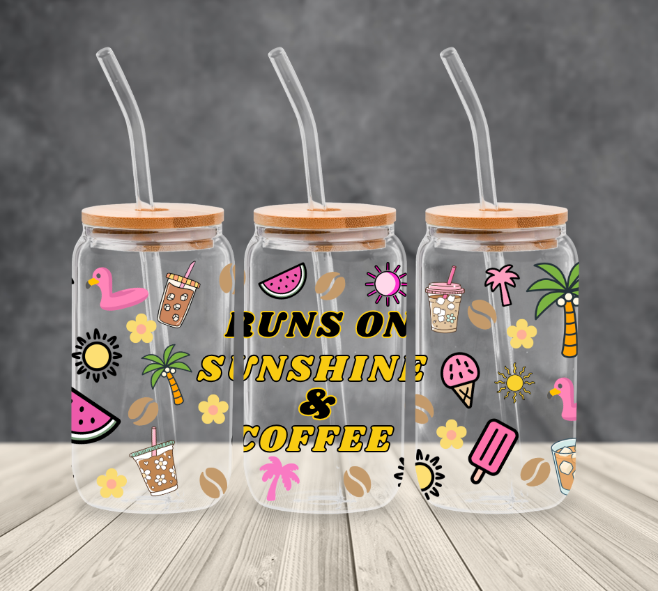 UVDTF - Runs On Sunshine & Coffee Libby Wrap
