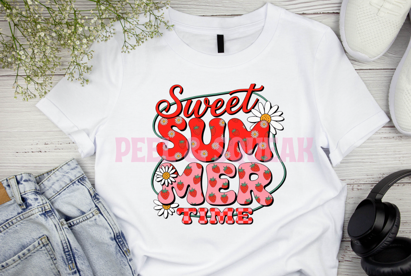 DTF - Strawberry- Sweet Summer Time