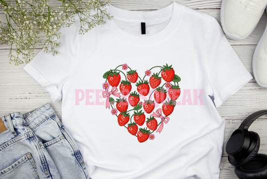 DTF - Strawberry- Heart