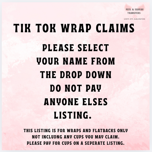 TIK TOK WRAP CLAIM