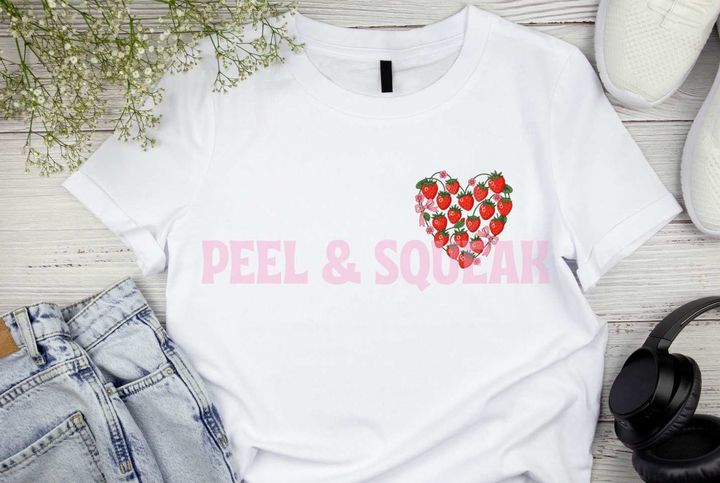 DTF - Strawberry- Heart
